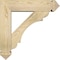 Ekena Millwork Olympic Arts and Crafts Rough Sawn Bracket w/ Offset Brace, Douglas Fir, 6"W x 22"D x 22"H BKT0604X22X22OLY03RDF - alternate 2